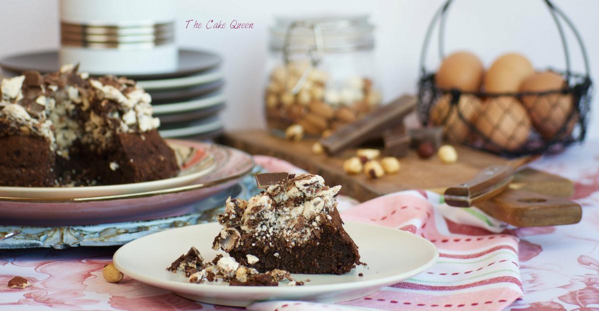 Tarta de chocolate y merengue 