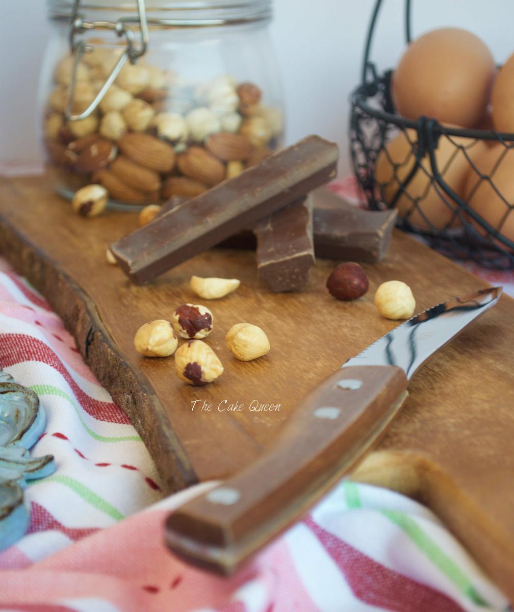 Avellanas para la tarta de chocolate y merengue