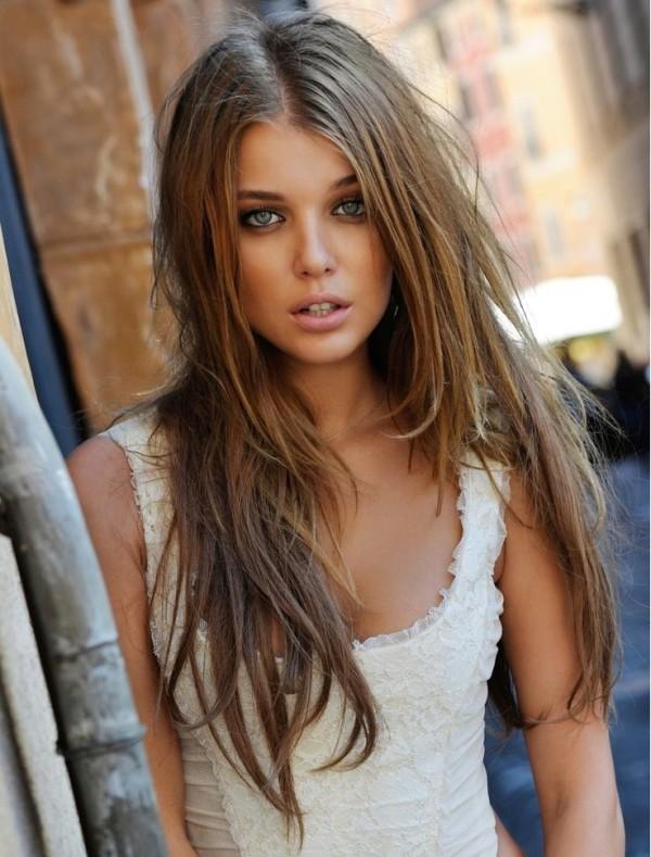 Cabello largo a capas