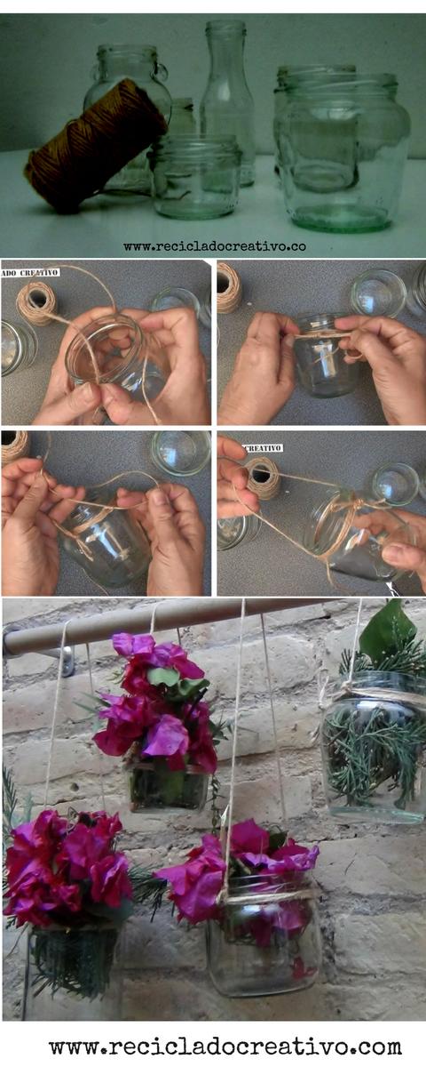 Botes de cristal reciclados