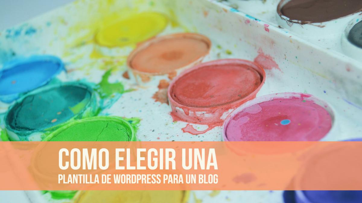 elegir una plantilla de wordpress