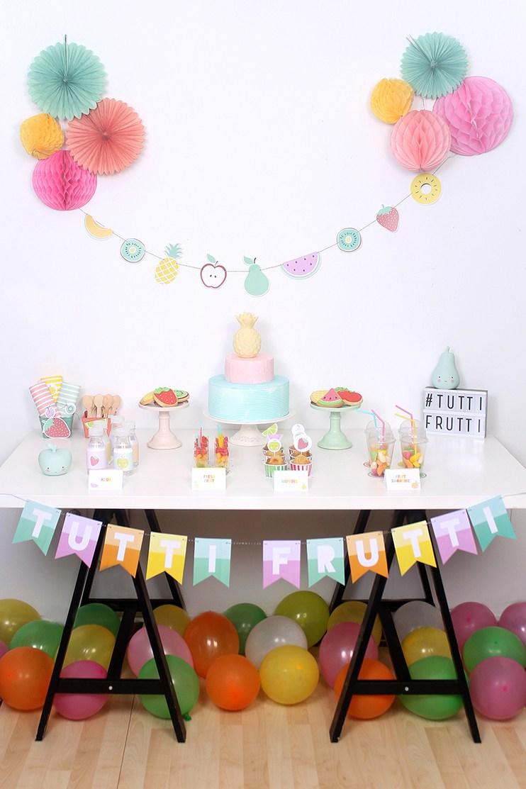 Fiesta infantil colorida ninadesigns