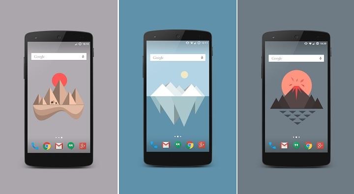 material design live wallpapers fondos de pantalla android material islands