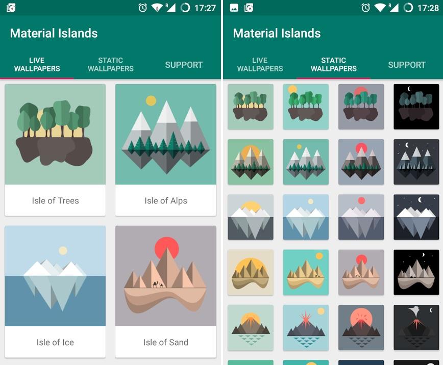 material design live wallpapers fondos de pantalla android material islands
