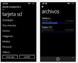 ver archivos en windows phone