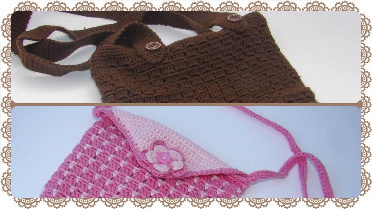 Punto mosaico en ganchillo collage