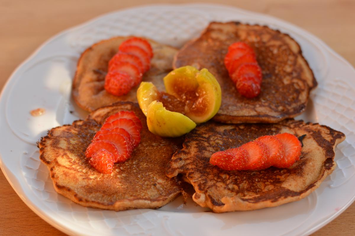 Tortitas de trigo sarraceno y sirope de ágave (sin gluten)