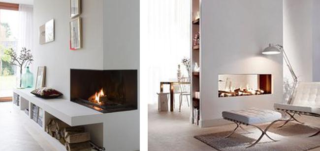 Chimeneas empotradas | Decoración