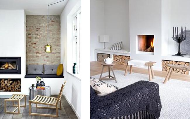 Chimeneas empotradas | Decoración