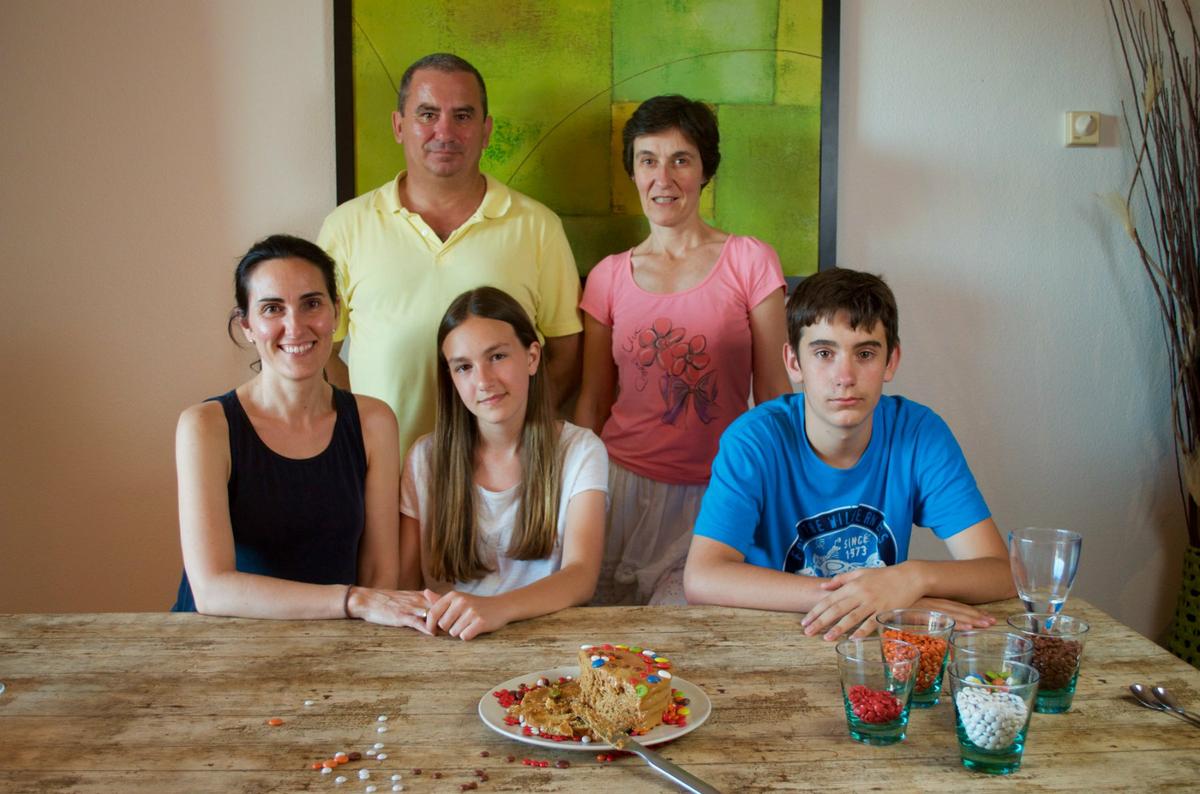 Tarta de dulce de leche y Lacasitos 