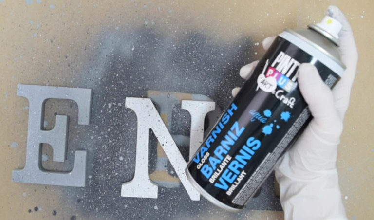 Efecto granito con pintura en spray Pintyplus 4