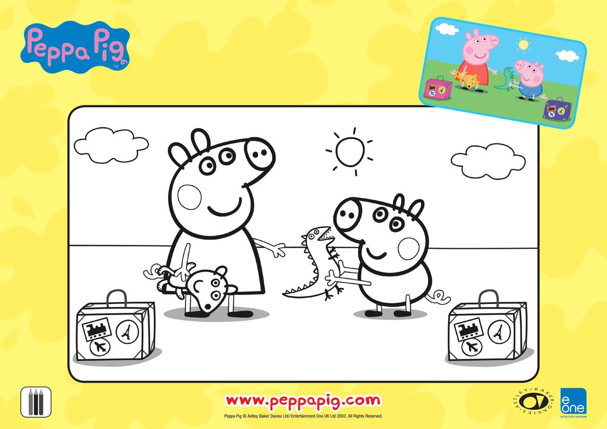 Libro para colorear de Peppa Pig 1