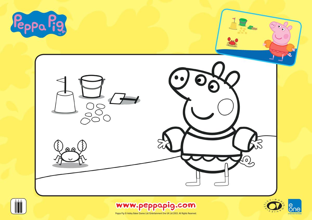 Libro para colorear de Peppa Pig 10