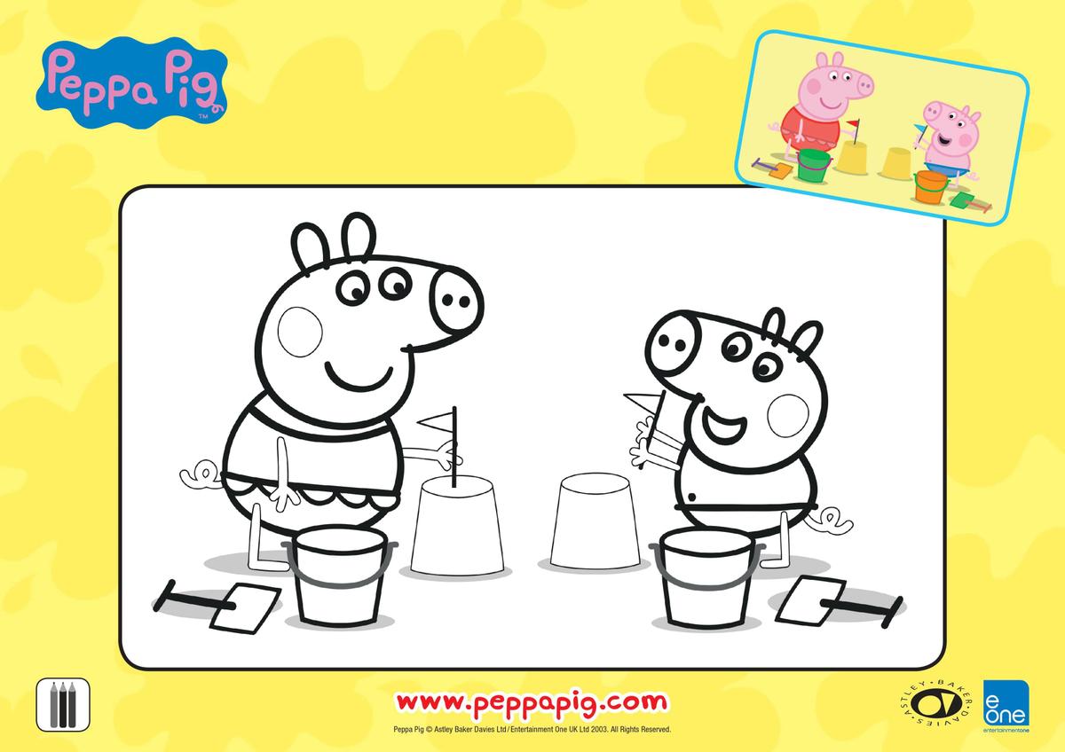 Libro para colorear de Peppa Pig 6