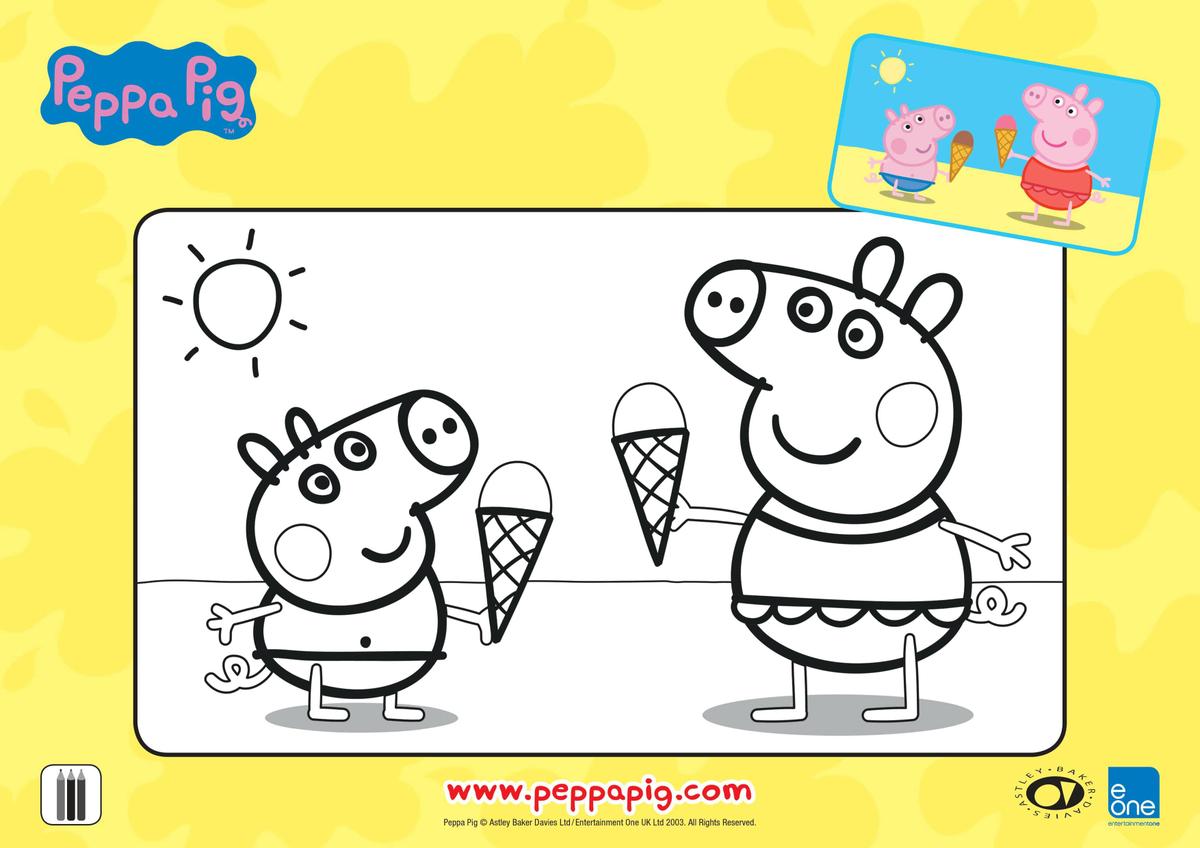 Libros para colorear de Peppa Pig 9 Dibujos Peppa Pig