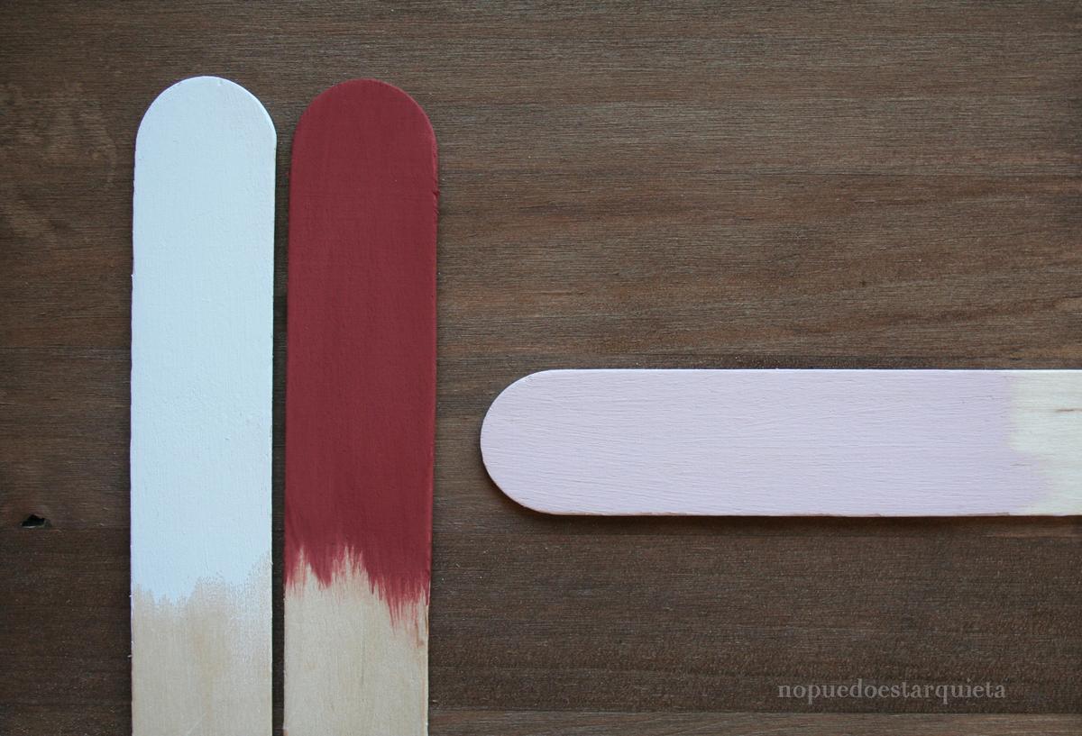 Mezclar colores de chalk paint. Pintura a la tiza.