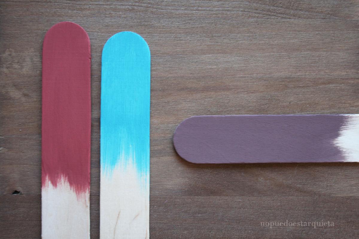 Mezclar colores de chalk paint. Pintura a la tiza.