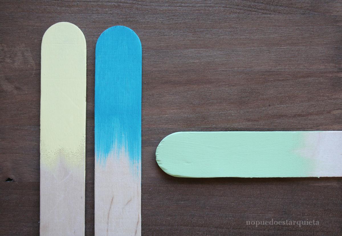 Mezclar colores de chalk paint. Pintura a la tiza.