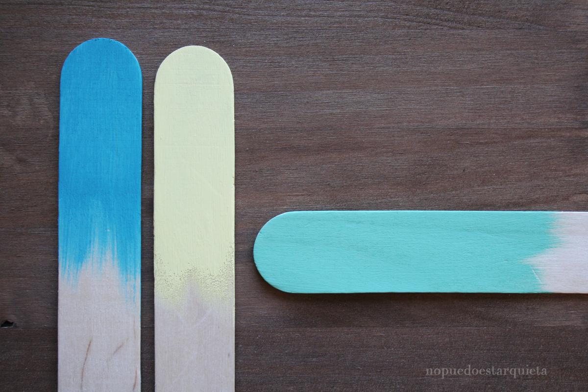 Mezclar colores de chalk paint. Pintura a la tiza.