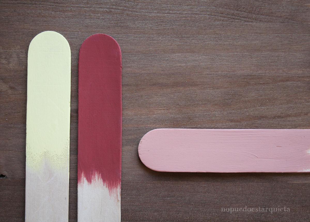 Mezclar colores de chalk paint. Pintura a la tiza