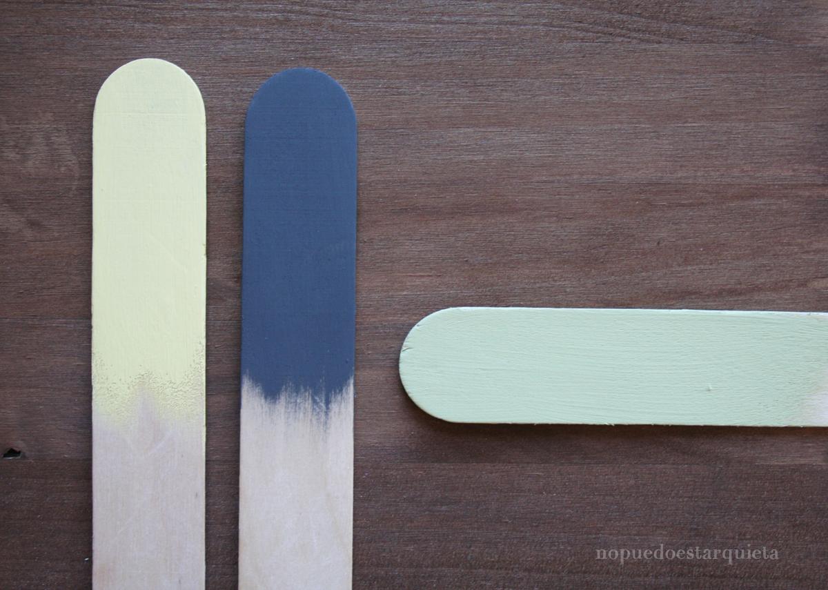 Mezclar colores de chalk paint. Pintura a la tiza.