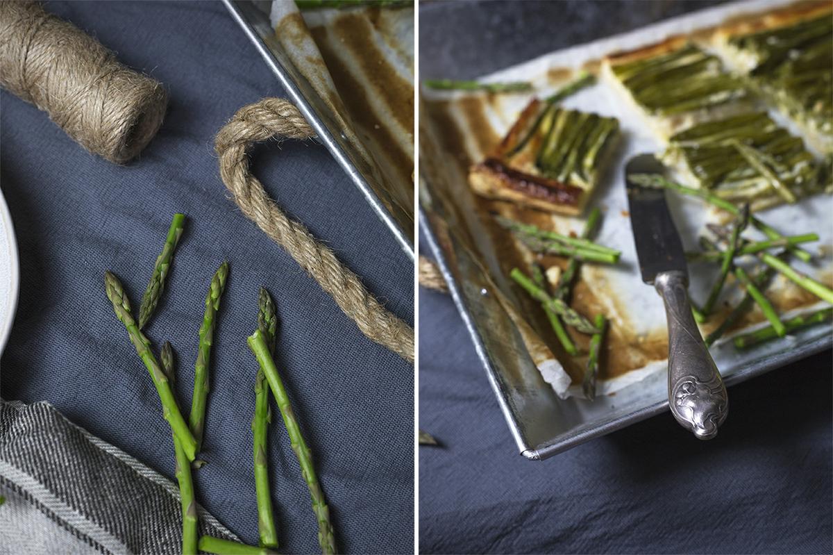 receta de hojaldre de espárragos