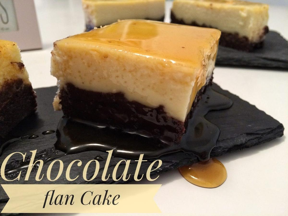 chocolate flan cake sin gluten