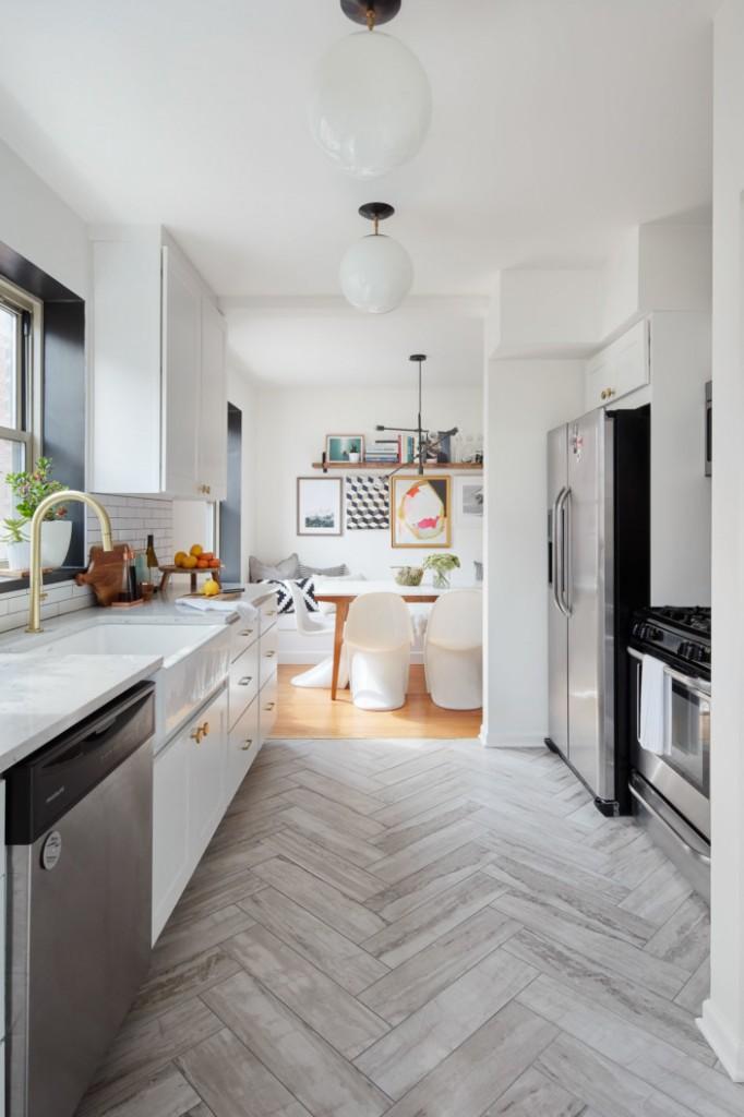 houzz kitchen floor tile