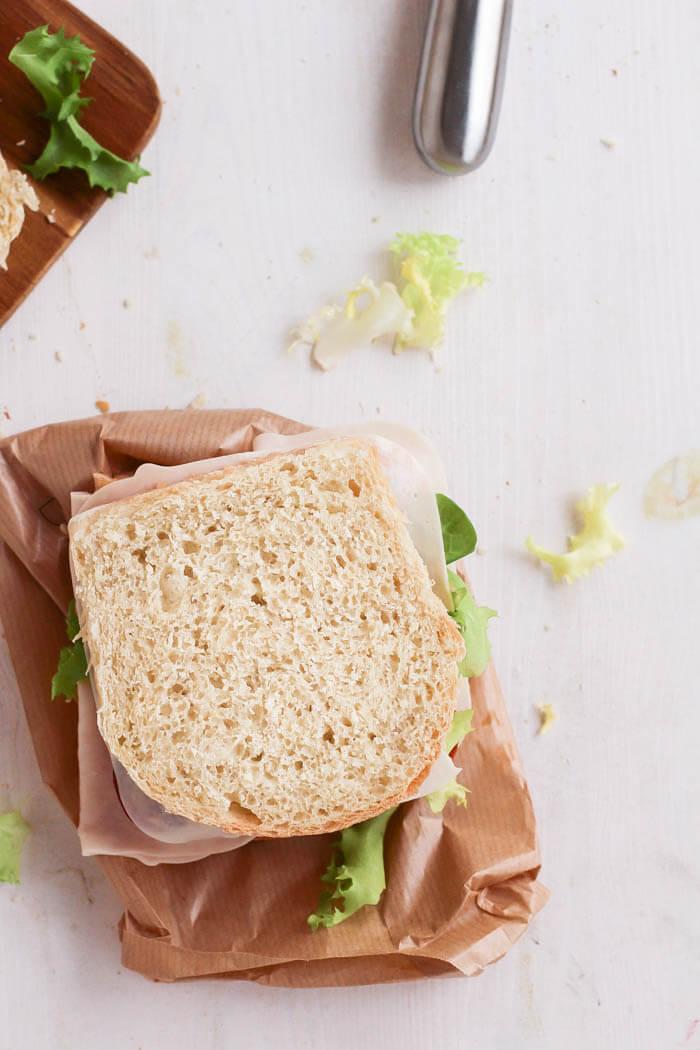 Receta de pan de molde por Pintando las nubes