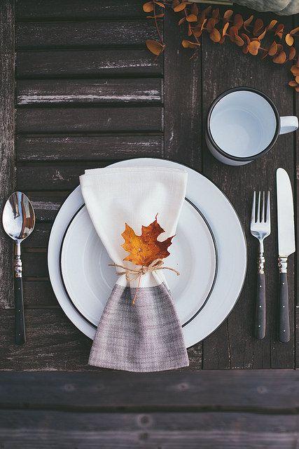 Tablesetting de mesas de otoño
