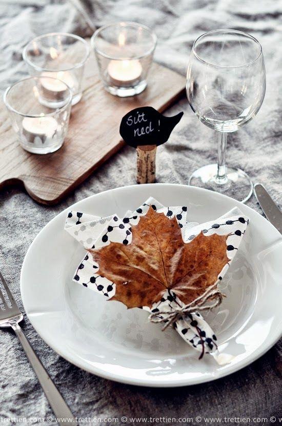 Mesas de otoño table setting