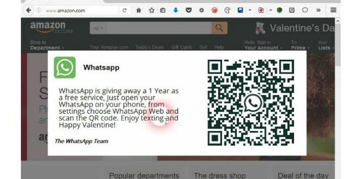 Detectado phishing en la versión web de Whatsapp