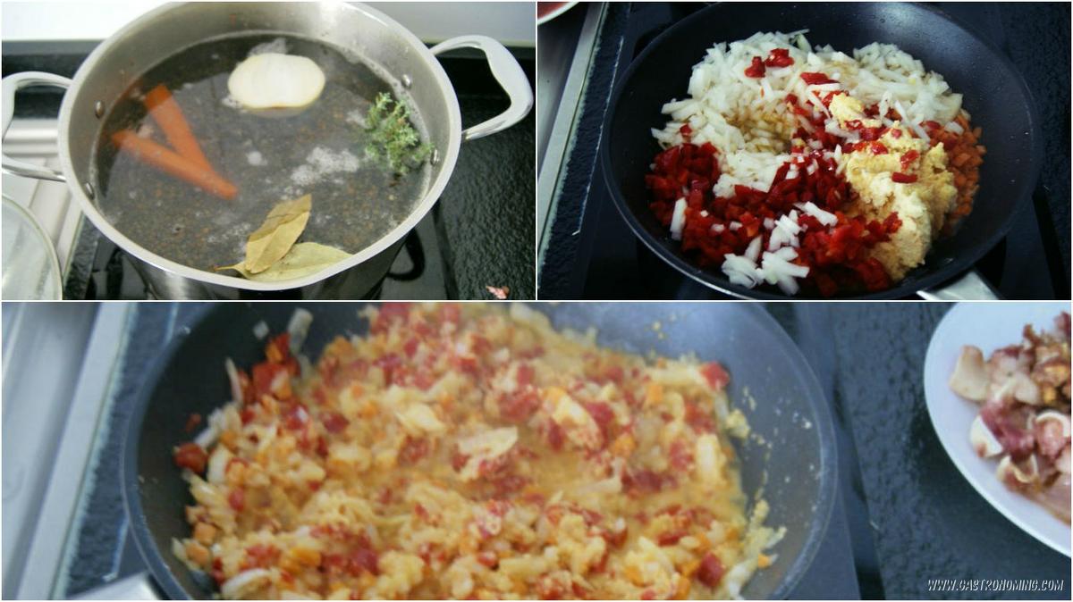 lentejas caviar con oreja de cerdo