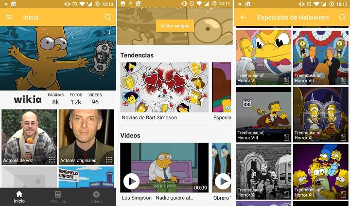 Los Simpsons en Android juegos apps wallpapers descargar gratis Homer Lisa Bart Simpson