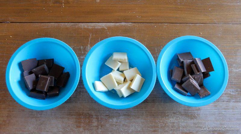 Tarta de 3 chocolates