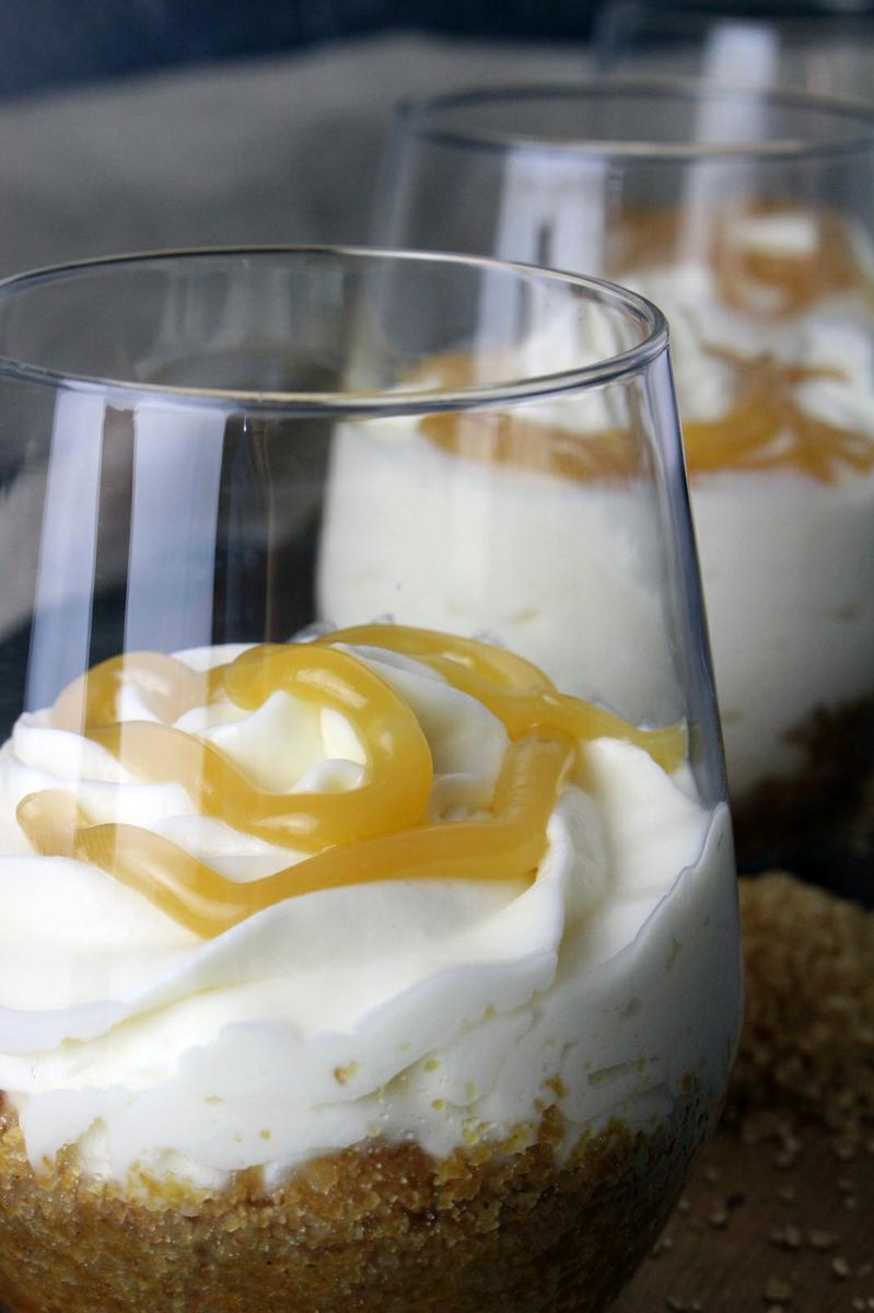 Vasitos de mascarpone y toffee sin lactosa