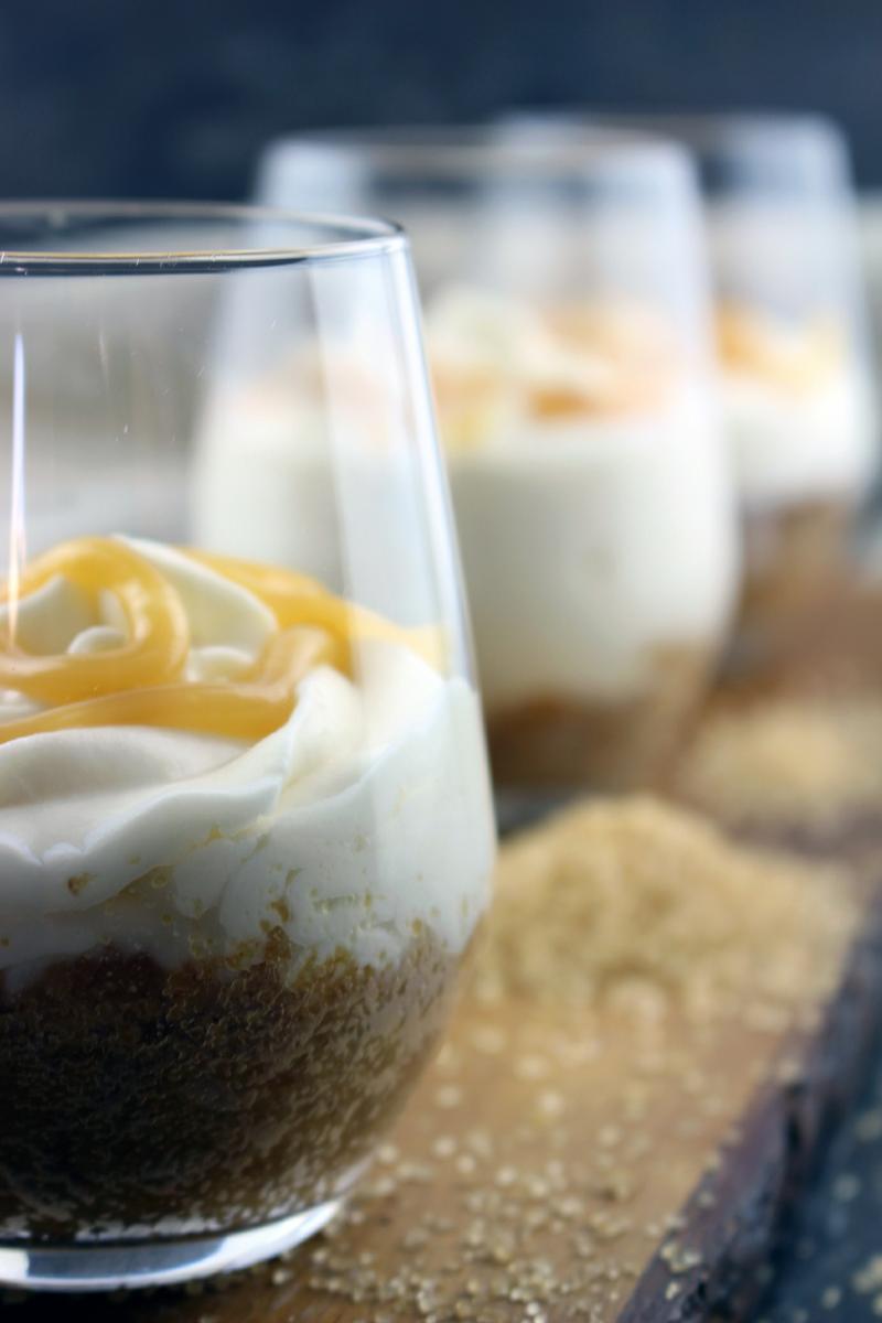Vasitos de mascarpone y toffee sin lactosa