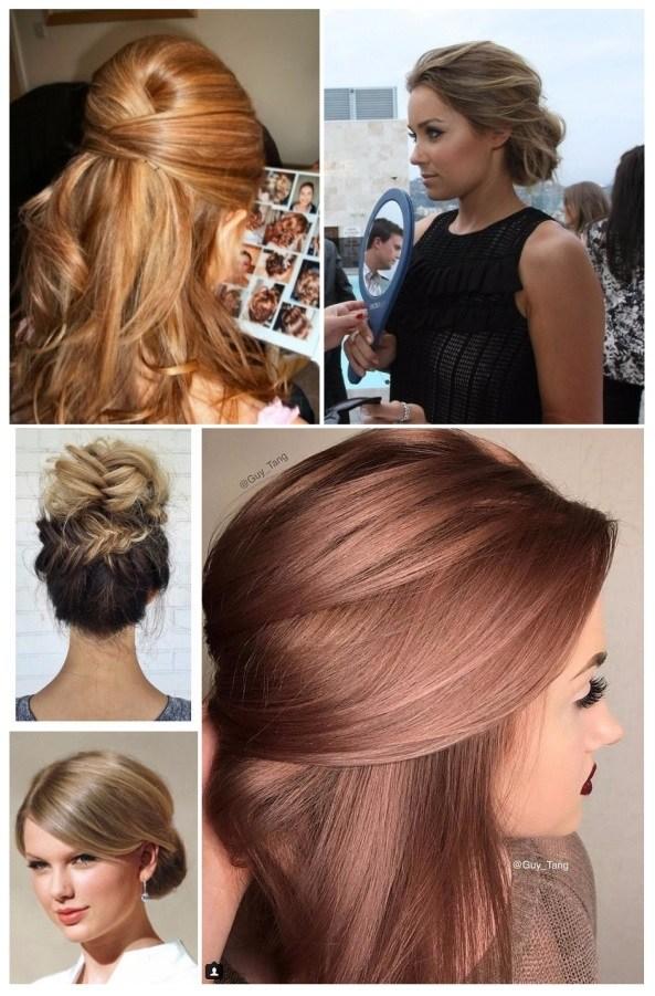 como hacer peinados de noche semirecogidos