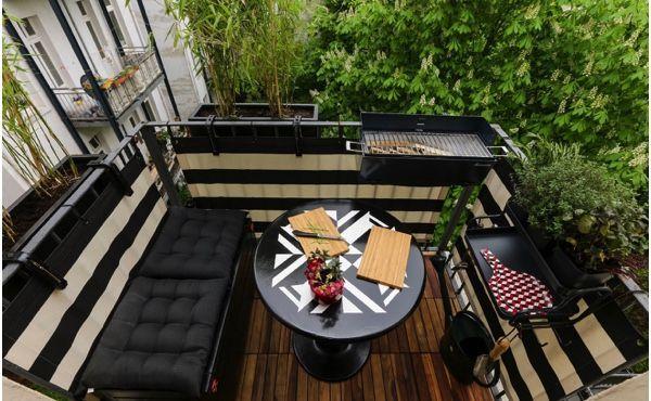 Barbacoa portátil perfecta para un balcón