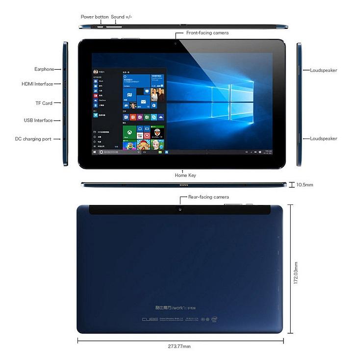 Tablet pc ultrabook 2 en 1 barato por menos de 200 euros dolares 4 GB RAM Intel 64 GB Windows 10 Android