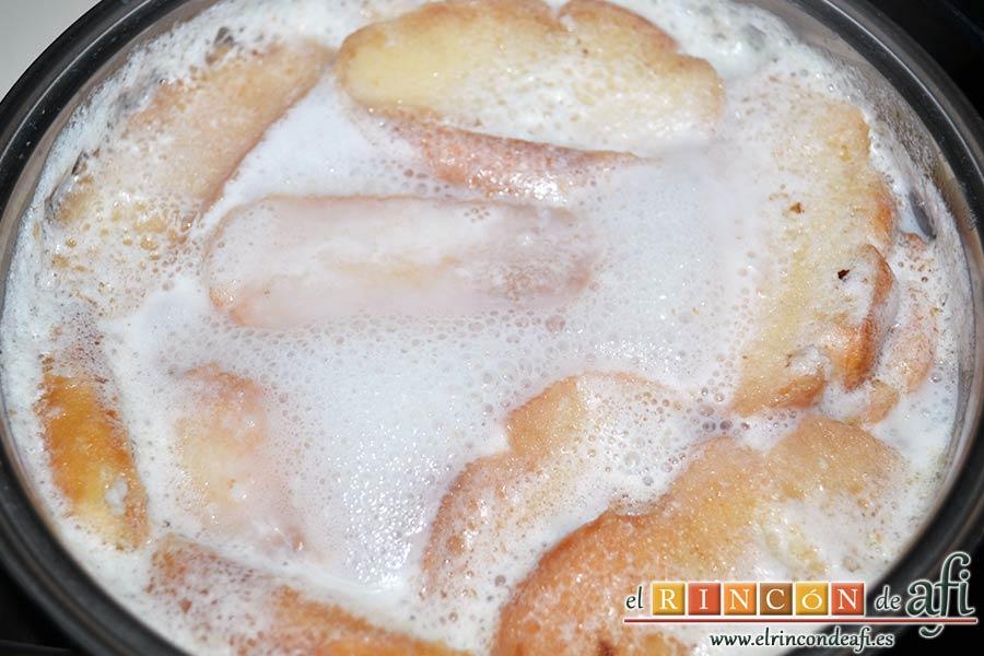 Sopas canas, dejamos cocer a fuego suave 5 minutos