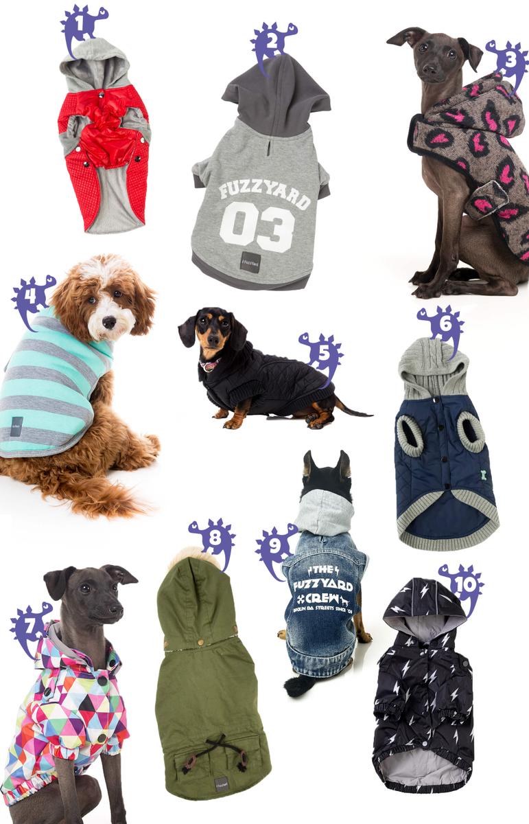 abrigos para perros moda canina ropa para perro FuzzYard menudo animal