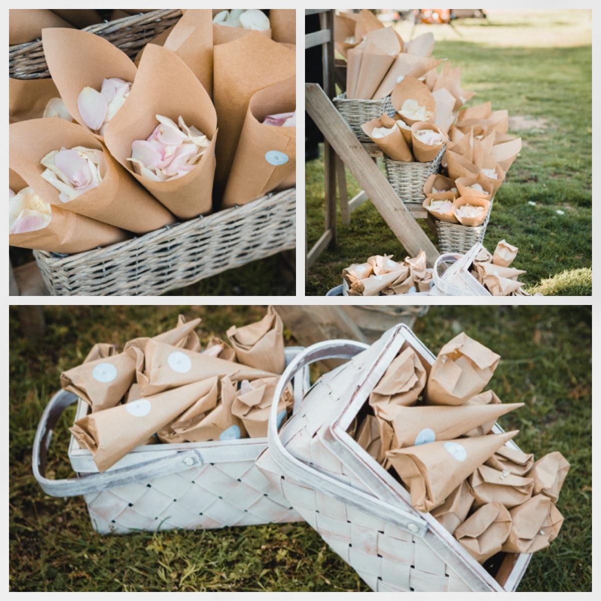 boda, bodas civiles, bodas al aire libre, pétalos boda, cucuruchos de pétalos 