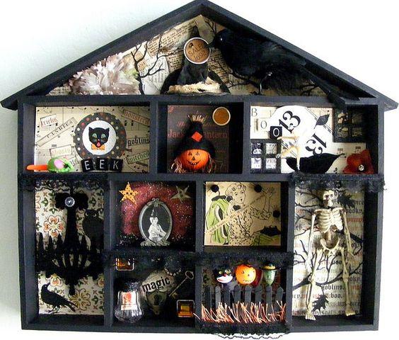 Ideas sencillas para Halloween casita