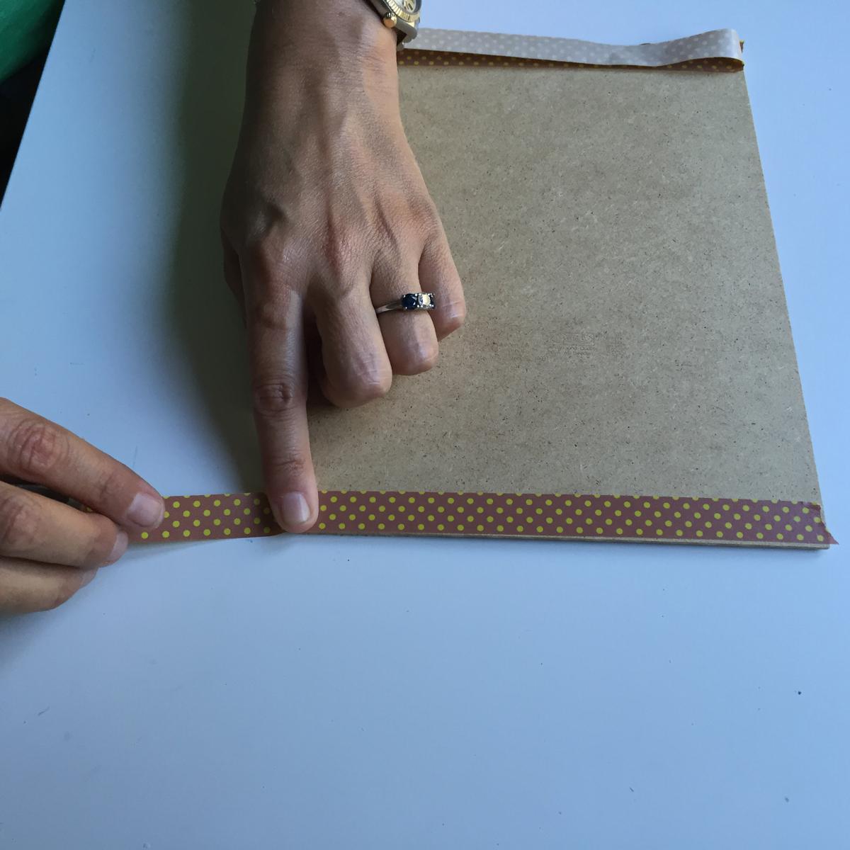 ponemos dos tiras en los laterales