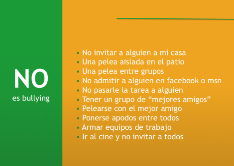 victimización, no es bullying