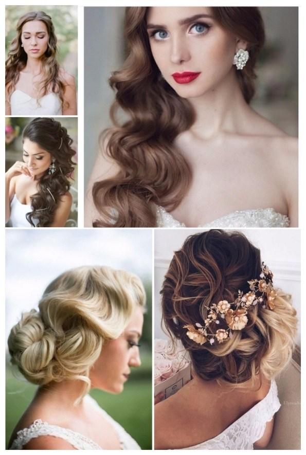 peinados de novia cabello ondulado