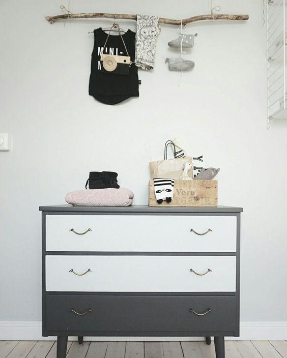 habitación niños gris estilo nórdico