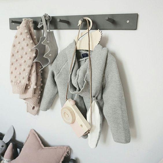 decoración infantil gris estilo nórdico