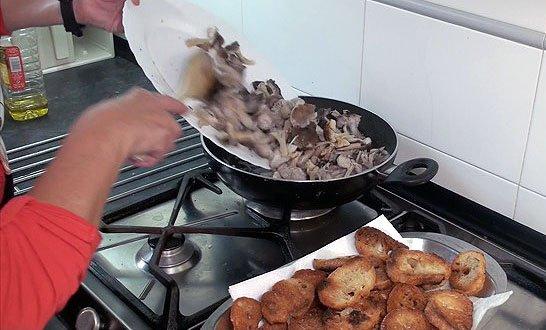 Ahora a freír las setas